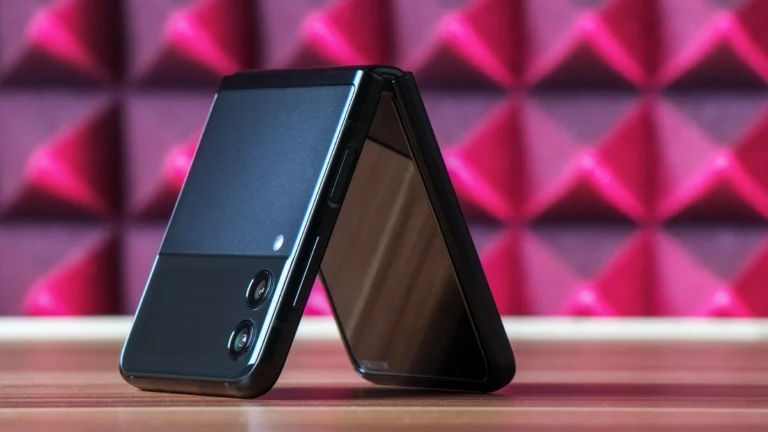 Black color flip phone