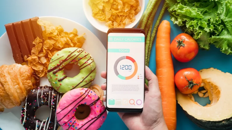 cal ai tracking calories with healthy & junk food