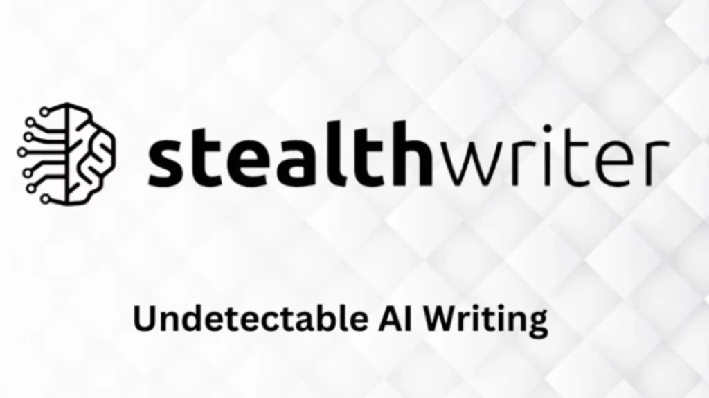stealth ai logo with homepage interface