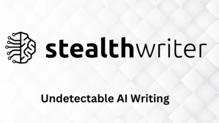 stealth ai logo with homepage interface