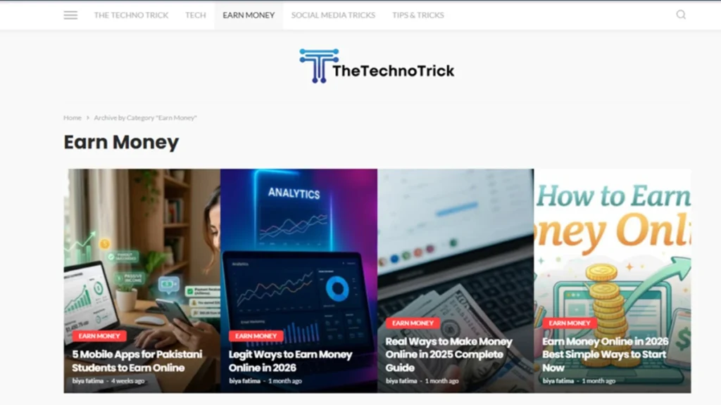 thetechnotrick.com homepage desktop